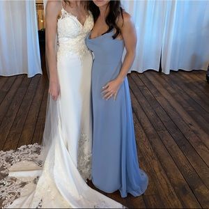 Azazie Dusty Blue Bridesmaid Dress